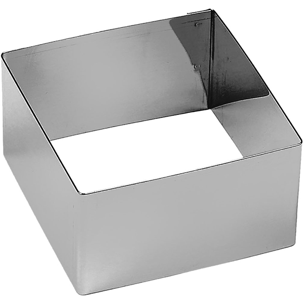 Набор кондитерских форм «Квадрат» (6 штук); сталь нержавеющая; высота=45, длина=80, ширина=80 мм; металлический