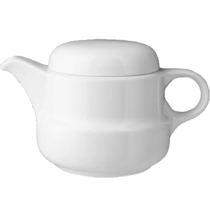 Чайник «Акапулько»; материал: фарфор; 350 мл; диаметр=9.5, высота=14.3, ширина=8.9 см.; белый