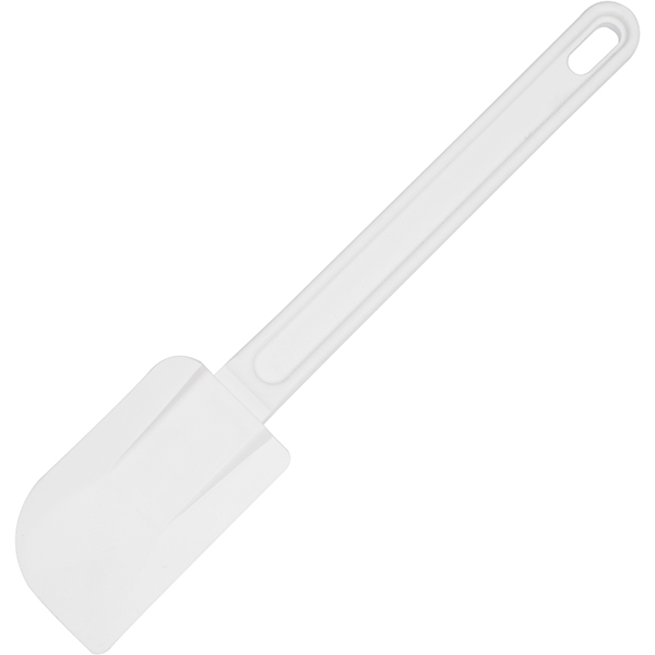 Лопатка кухонная «Экзогласс»; материал: силикон, пластик; длина=35/11, ширина=8 см.; белый