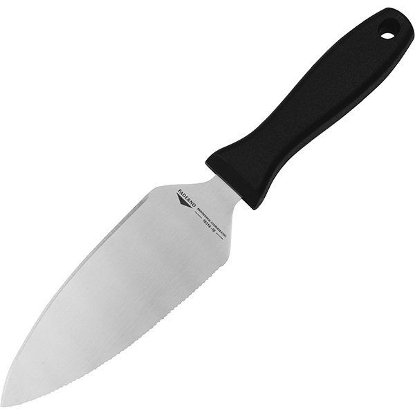 Лопатка-нож для торта; сталь, пластик; длина=307/173, ширина=58 мм; металлический,цвет: черный