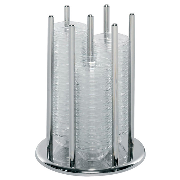 Подставка для соусников и 60соусников  сталь нержавеющая, стекло  диаметр=20.5, высота=26 см. Frilich