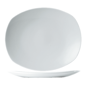 Тарелка мелкая «Тэйст вайт»; материал: фарфор; длина=20, ширина=18 см.; белый