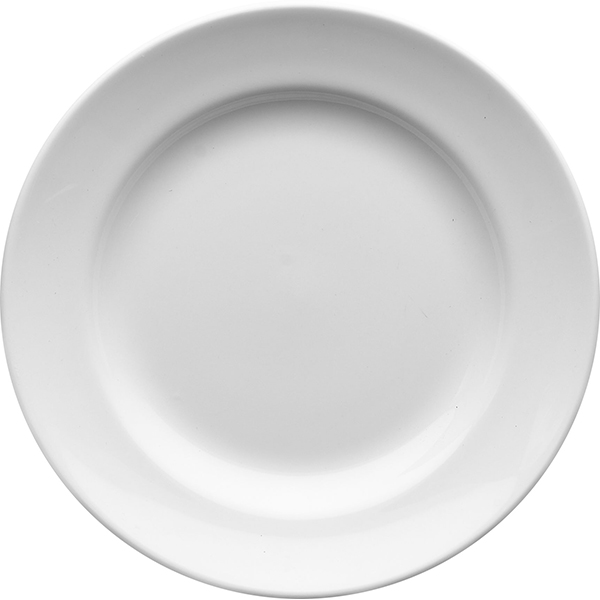 Тарелка мелкая «Монако Вайт»; материал: фарфор; диаметр=20.5 см.; белый