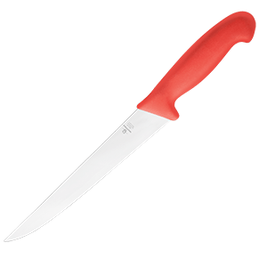 Нож заколочный; сталь нержавеющая,пластик; длина=24 см.; красный