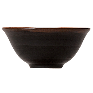 Салатник «Кото»; материал: фарфор; 116 мл; диаметр=10, высота=5 см.; цвет: черный, коричневый