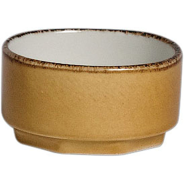 Соусник «Террамеса мастед»; материал: фарфор; 50 мл; диаметр=60, высота=33 мм; светло-коричневая