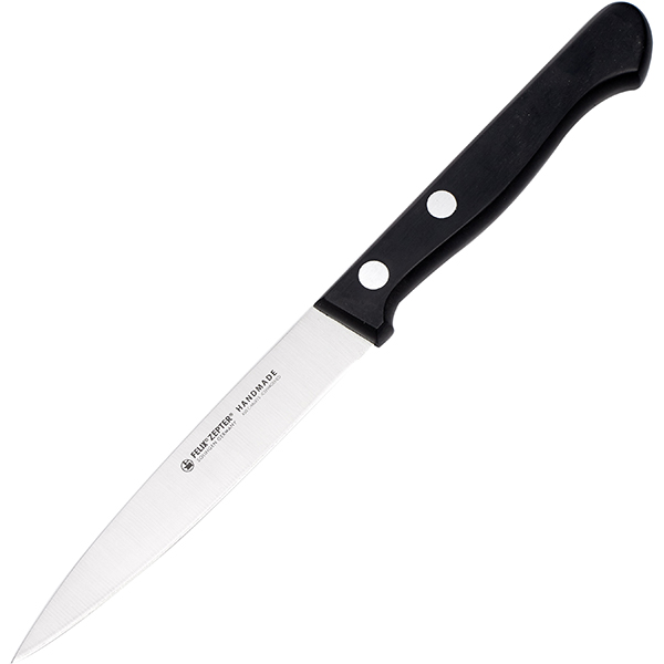 Нож для чистки овощей и фруктов «Глория»; сталь; длина=205/100, ширина=15 мм; цвет: черный
