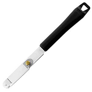 Нож для чистки спаржи; сталь, пластик; длина=240/110, ширина=24 мм; металлический,цвет: черный