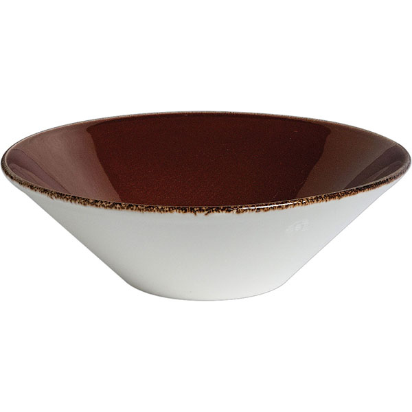 Салатник «Террамеса мокка»; материал: фарфор; 500 мл; диаметр=16.5, высота=8 см.; темно-коричневая