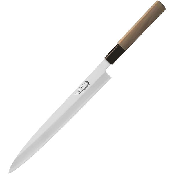 Нож янагиба для суши, сашими; сталь,дерево; длина=420/275, ширина=35 мм; металлический,древесный 