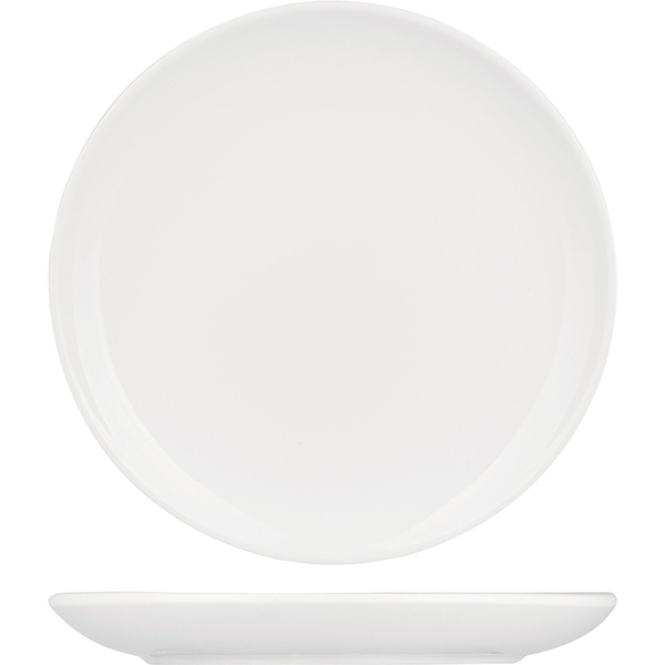 Тарелка без борта мелкая «Кунстверк»; материал: фарфор; диаметр=18 см.; белый