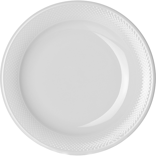 Тарелка мелкая «Портофино»; материал: фарфор; диаметр=26, высота=2.5 см.; белый