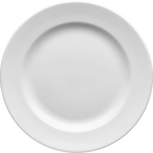 Тарелка мелкая «Монако Вайт»; материал: фарфор; диаметр=27 см.; белый