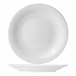 Тарелка мелкая «Это»; материал: фарфор; диаметр=25 см.; белый