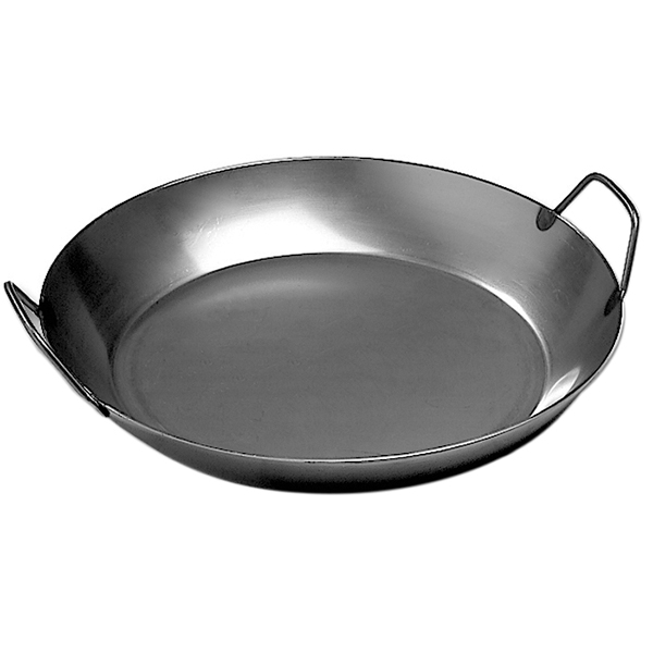 Сковорода для паэльи; сталь; диаметр=45, высота=7.2 см.; цвет: черный