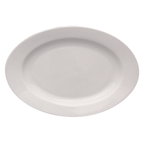 Блюдо овальное «Кашуб-хел»; материал: фарфор; высота=3, длина=24, ширина=15.5 см.; белый