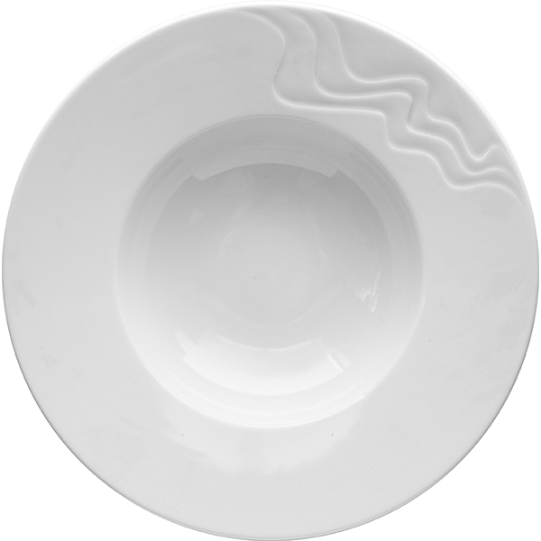 Тарелка глубокая «С-Класс Мелодия»; материал: фарфор; 500 мл; диаметр=29, высота=6 см.; белый