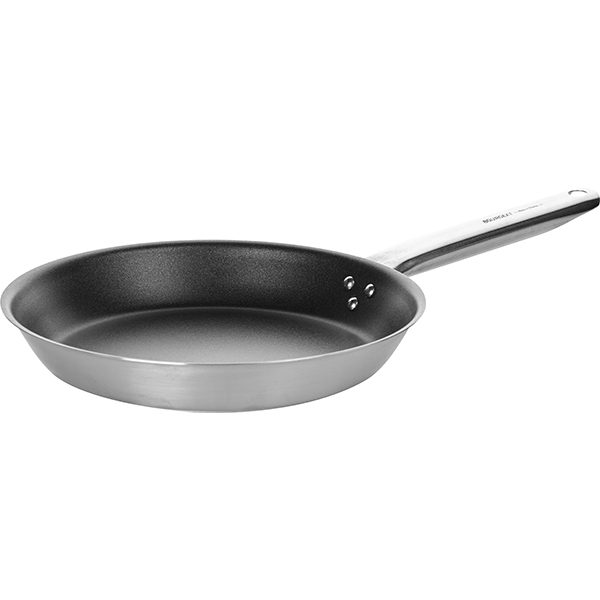 Сковорода; сталь нержавеющая, тефлон; диаметр=24, высота=4, длина=44 см.; металлический, цвет: черный