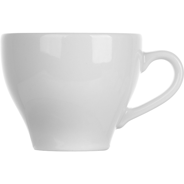 Чашка кофейная «Паула»; материал: фарфор; 150 мл; диаметр=7, высота=6, длина=11 см.; белый