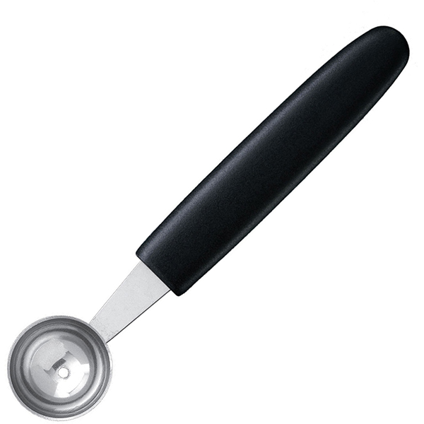 Нуазетка; сталь нержавеющая,пластик; диаметр=28, высота=13, длина=147 мм; серебристый ,цвет: черный