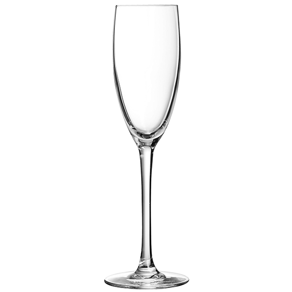 Бокал для шампанского флюте «Каберне»; стекло; 190 мл; диаметр=53/70, высота=223 мм; прозрачный