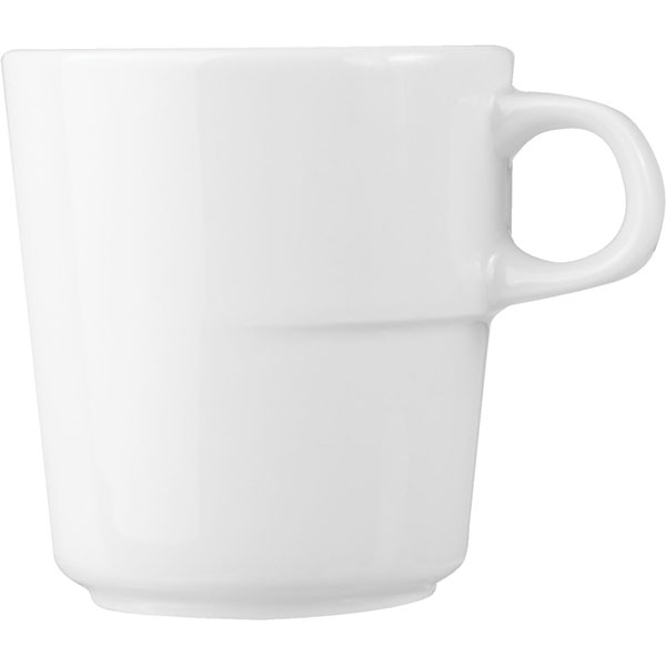 Чашка чайная «Максим»; материал: фарфор; 250 мл; диаметр=7.6, высота=8, ширина=10.5 см.; белый