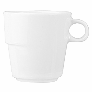 Чашка чайная «Максим»; материал: фарфор; 250 мл; диаметр=8.4, высота=7.5, ширина=10.5 см.; белый