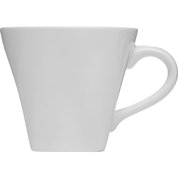 Чашка чайная «Кунстверк»; материал: фарфор; 200 мл; диаметр=9, высота=7.5, длина=11.5 см.; белый