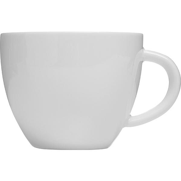 Чашка чайная «Кунстверк»; материал: фарфор; 200 мл; диаметр=8.3, высота=6.2, длина=10.8 см.; белый