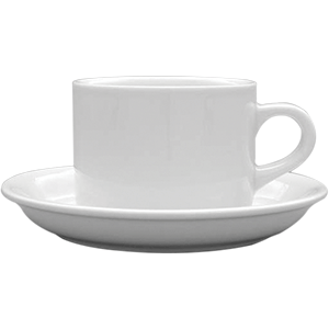 Чашка чайная «Америка»; материал: фарфор; 220 мл; диаметр=8.3, высота=6.3, длина=11, ширина=8.3 см.; белый