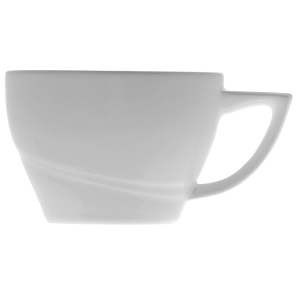 Чашка чайная «Атлантис»; материал: фарфор; 200 мл; диаметр=10, высота=7, длина=13.5, ширина=10 см.; белый