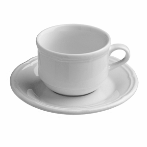 Чашка чайная «Увертюра»; материал: фарфор; 200 мл; диаметр=8.5, высота=6.5, длина=12 см.; белый