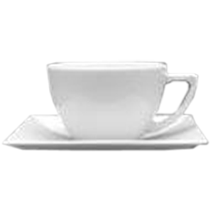 Чашка чайная «Классик»; материал: фарфор; 200 мл; диаметр=8.5, высота=5.5, ширина=11 см.; белый