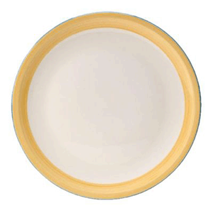 Блюдо для пиццы «Рио Еллоу»; материал: фарфор; диаметр=31 см.; белый, желтый