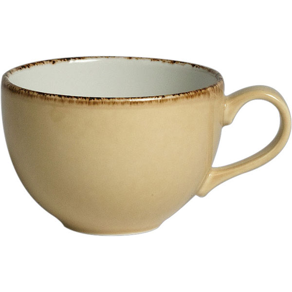 Чашка чайная «Террамеса вит»; материал: фарфор; 225 мл; диаметр=9, высота=6, длина=12 см.; бежевая