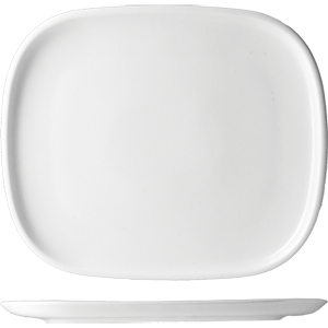 Блюдо прямоугольное «Капри»; материал: фарфор; длина=31, ширина=26 см.; белый