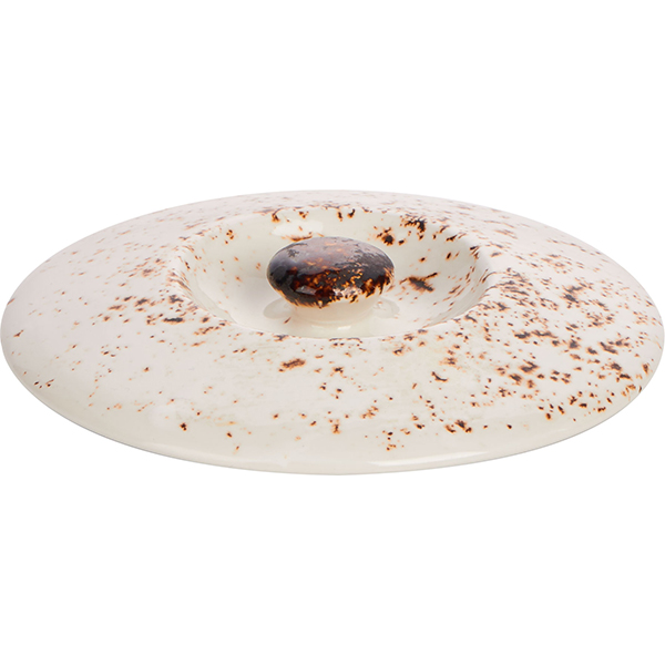 Крышка для бульонной чашки «Крафт»; материал: фарфор; диаметр=11 см.; белый
