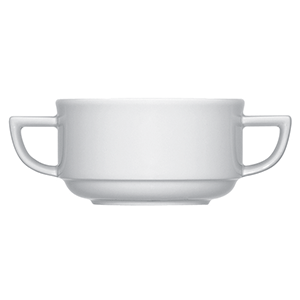 Супница, Бульонница (бульонная чашка) «Опшенс»; материал: фарфор; 260 мл; белый
