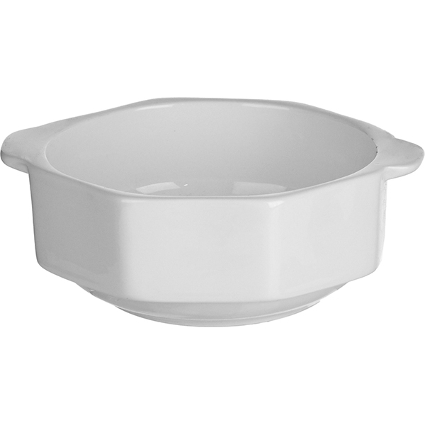 Супница, Бульонница (бульонная чашка) «Кунстверк»; материал: фарфор; 260 мл; диаметр=10, высота=4.5 см.; белый