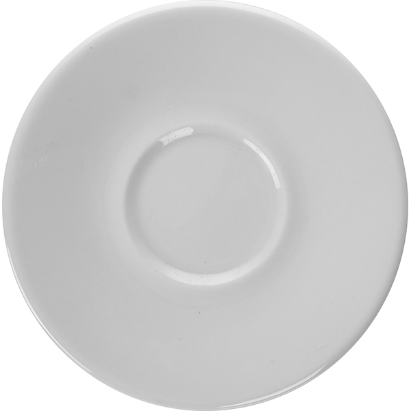 Блюдце «Паула»; материал: фарфор; диаметр=14 см.; белый