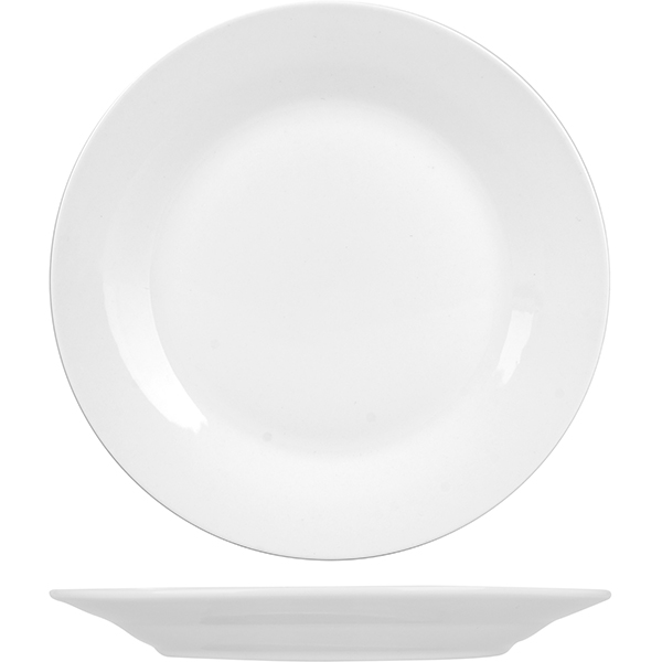 Тарелка мелкая «Коллаж»; материал: фарфор; диаметр=15 см.; белый