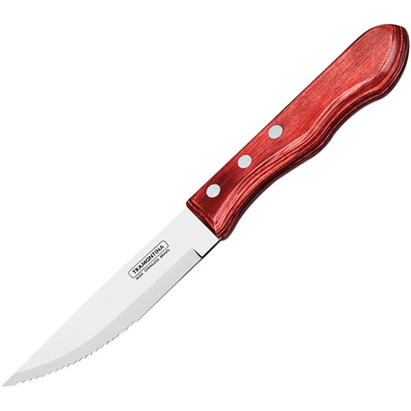 Нож для биф штекса «Джамбо»  сталь, дерево  длина=25/12, ширина=1 см. Tramontina
