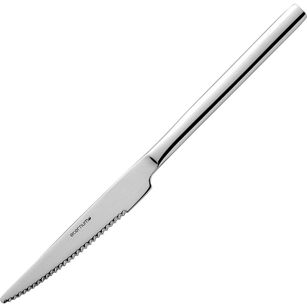 Нож для стейка «Дива»; сталь нержавеющая; длина=225/115, ширина=3 мм; металлический
