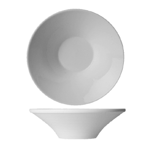 Салатник «Граффити»; материал: фарфор; 270 мл; диаметр=14, высота=5.2, длина=14 см.; белый