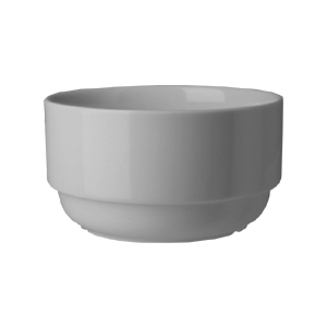 Салатник «Прага»; материал: фарфор; 460 мл; диаметр=12, высота=6.5 см.; белый