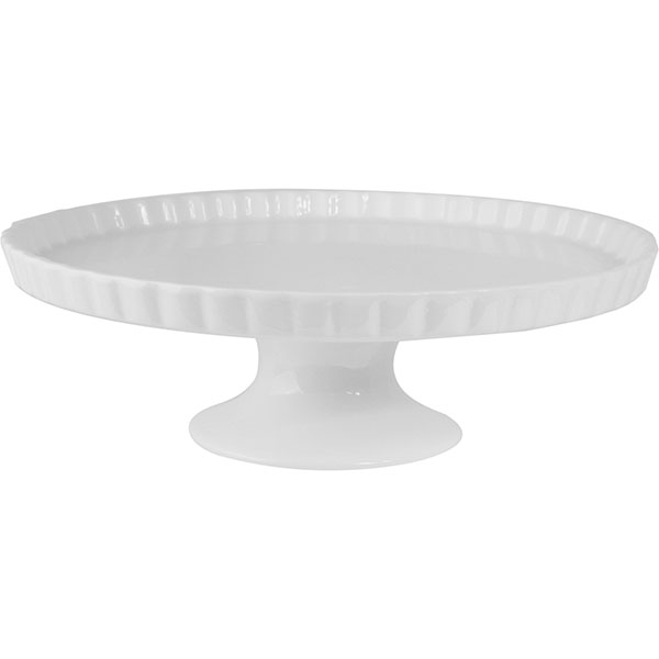 Подставка для торта «Кунстверк»; материал: фарфор; диаметр=28, высота=9 см.; белый
