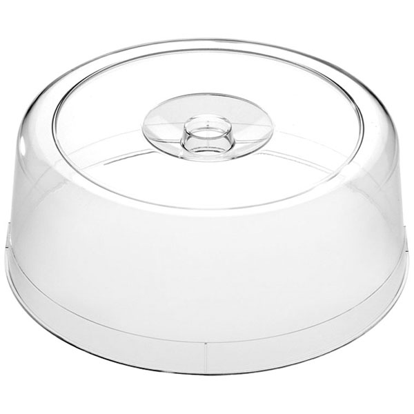 Крышка для тортовницы; пластик; диаметр=30, высота=10.5 см.; прозрачный