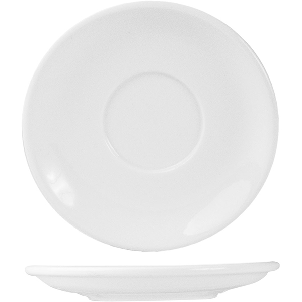 Блюдце «Кунстверк»; материал: фарфор; диаметр=11, высота=1.5 см.; белый