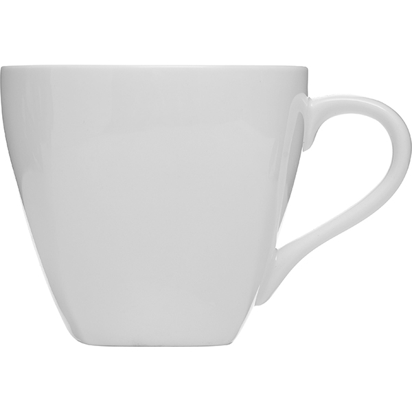 Чашка кофейная «Кунстверк»; материал: фарфор; 180 мл; диаметр=7.8, высота=7.3, длина=10.7 см.; белый