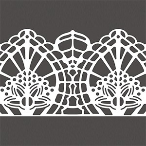 Бордюр д/торта «Восточный» 3 полоски на листе 40*30см; силикон; H=88,L=388мм